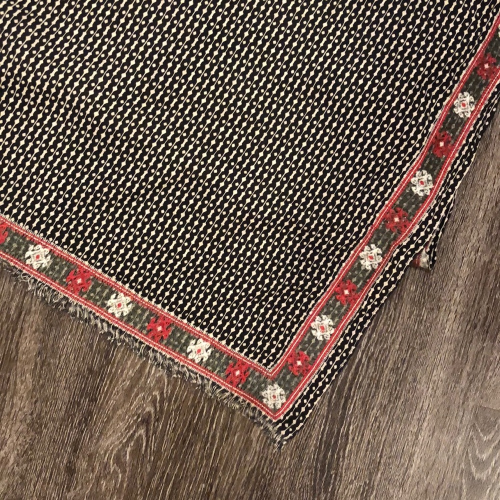 J. Crew Scarf with Embroidered Detail